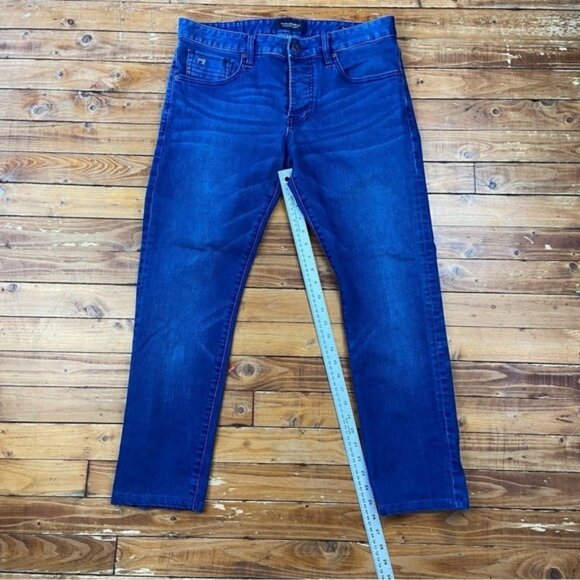 Scotch Soda Ralston Men’s indigo Blue Jeans Size 32 Slim Straight Button Fly - Picture 12 of 14